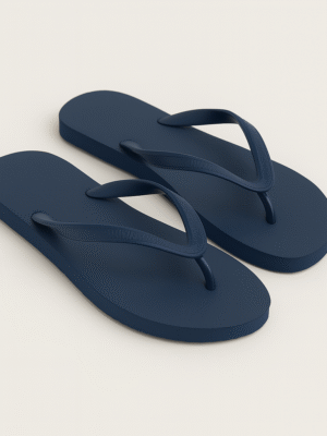 Navy Blue Flip Flops