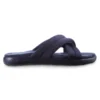 Navy Blue Open Toe Slippers